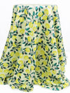 Lemon/Jungle Green/Pale Flax/Multi Cotton/Rayon Lemon Bunches Print Lawn - NY Designer - 54W