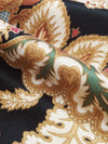 Parchment/Cauldron Black/Dark Sage/Multi Recycled Polyester/Polyester Ornate Damask Print Charmeuse - NY Designer - 56W