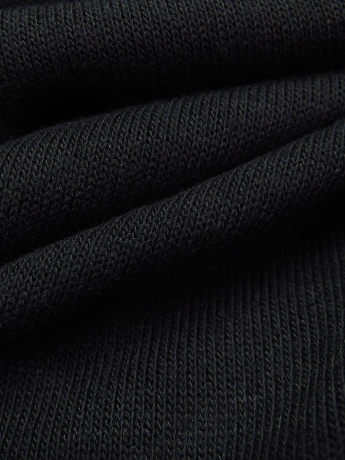 Obsidian Black Polyester/Lycra Light Weight Sweater Knit 50W