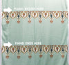 SOLD BY THE PANEL ONLY - Sea Glass Green/Pale Petal Pink/Willow Brown/Multi 100% Rayon Damask Paisley Print Twill Challis - NY Designer - 58W