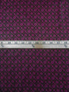Warm Black/Dark French Plum 100% Rayon Abstract Medallion Print Twill - NY Designer - 60W