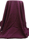 Warm Black/Dark French Plum 100% Rayon Abstract Medallion Print Twill - NY Designer - 60W