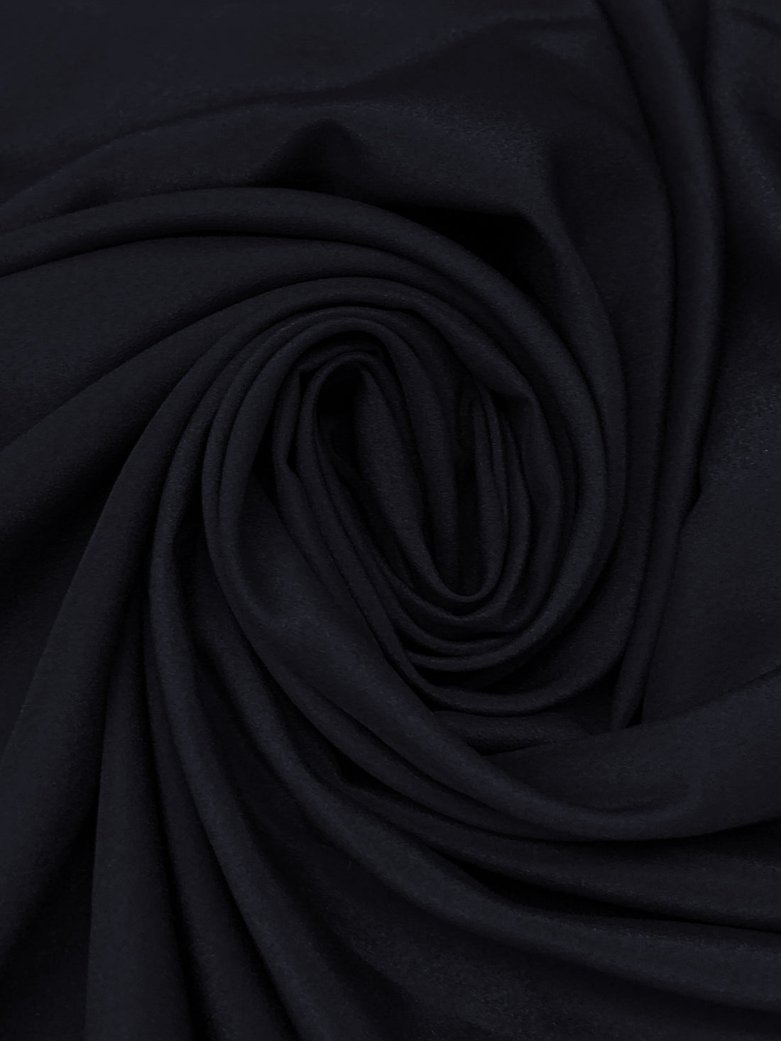 Dark Navy 100% Polyester Crepe de Chine 60W