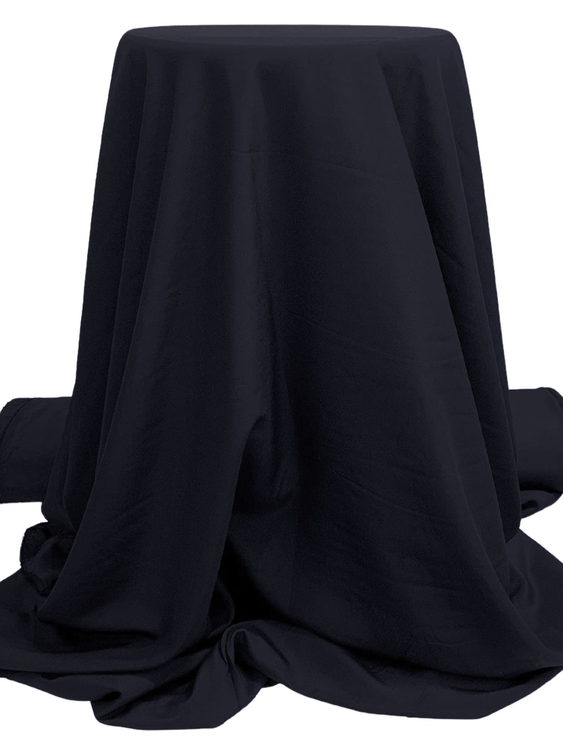 Dark Navy 100% Polyester Crepe de Chine 60W