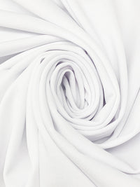 White Polyester/Lycra Crepe Techno Knit 58W