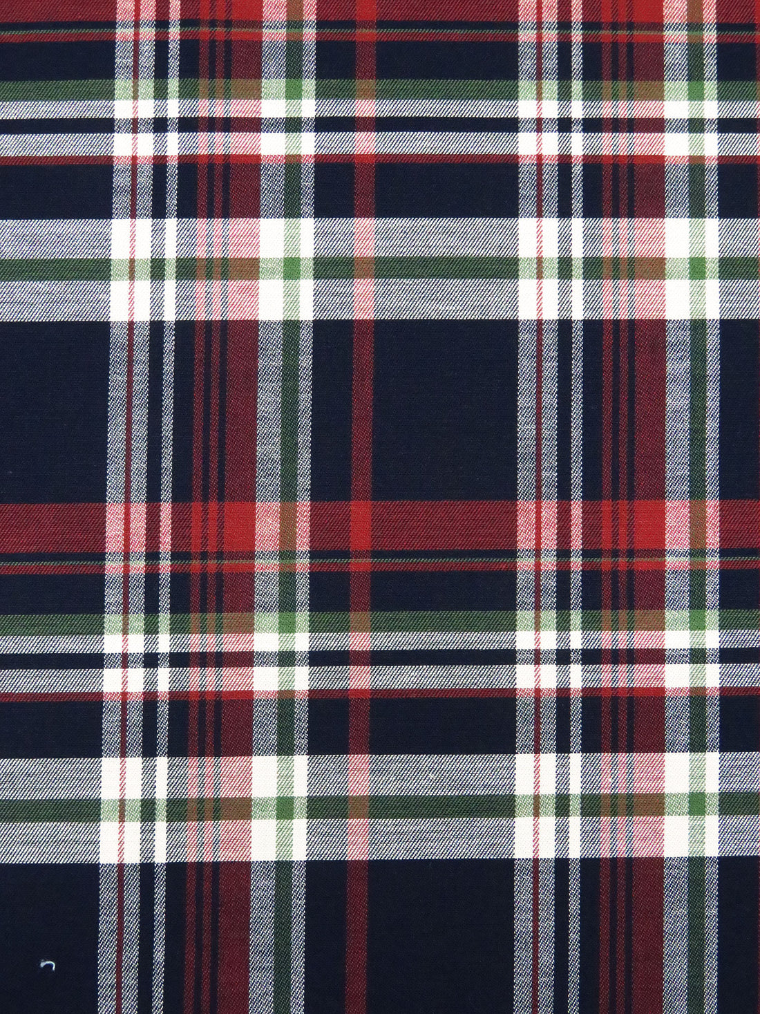 Maroon/Navy/Off-White/Olive 100% Cotton Plaid Shirting - NY Designer - 56W