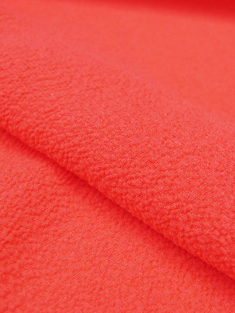 Living Coral 100% Polyester Bubble Crepe 62W