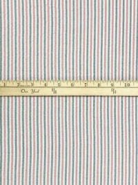Strawberry Patch/Black/White 100% Polyester Vertical Stripe Weave Seersucker Shirt Weight Woven 56W