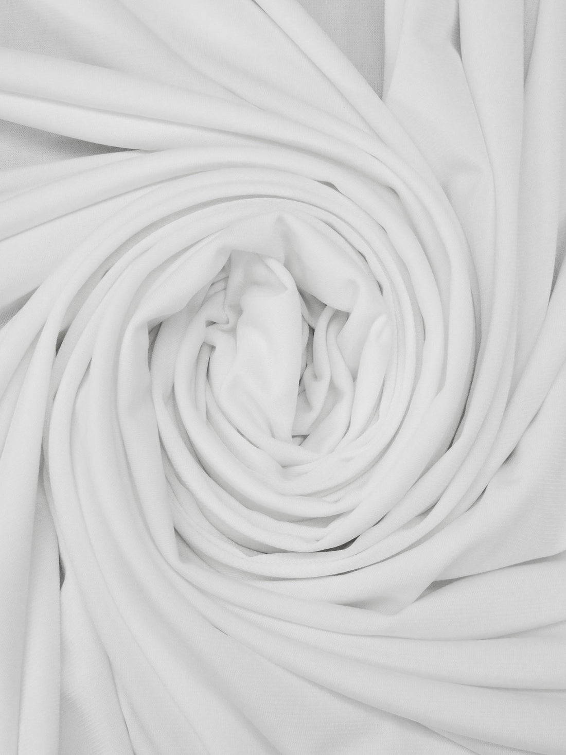 Soft White Polyester/Lycra ITY Knit 61W