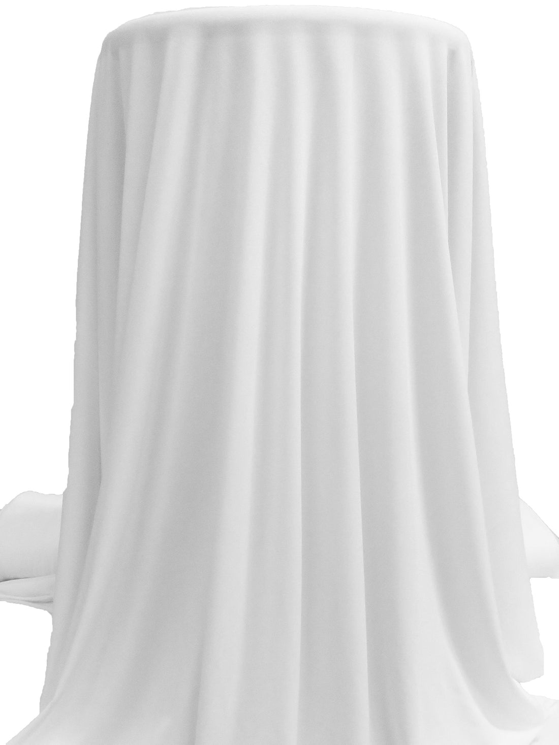 Soft White Polyester/Lycra ITY Knit 61W