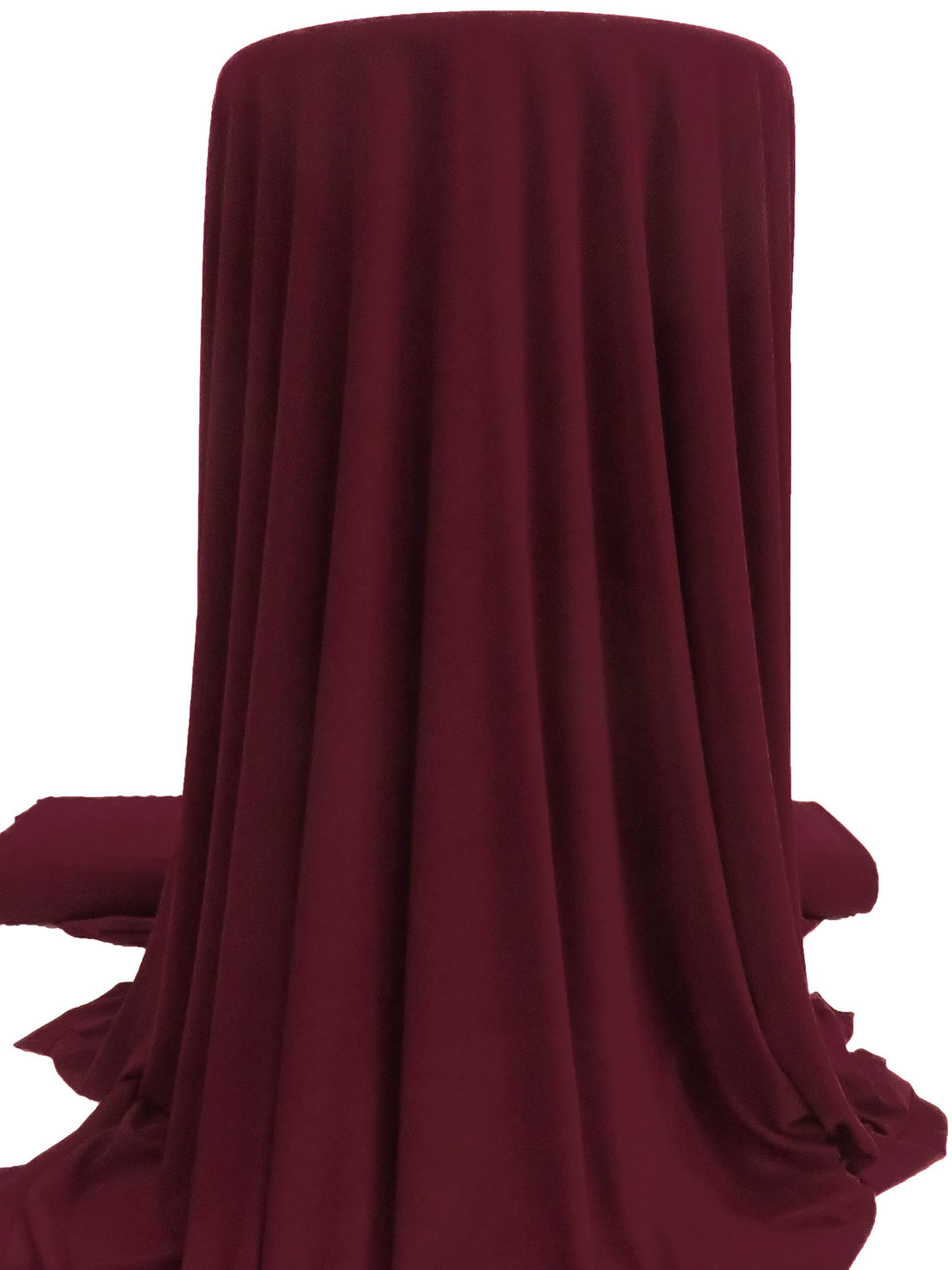 Dark Burgundy Polyester/Lycra ITY Knit 60W