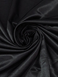 Black 100% Polyester Crepe Back Satin - NY Designer - 58W