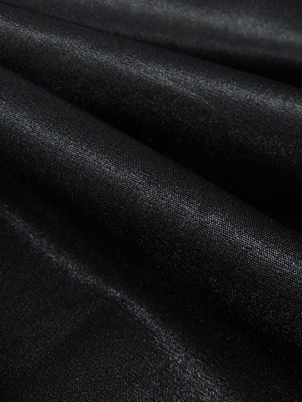 Black 100% Polyester Crepe Back Satin - NY Designer - 58W