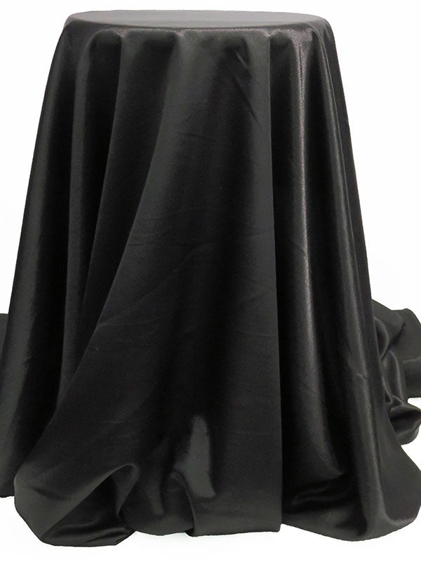 Black 100% Polyester Crepe Back Satin - NY Designer - 58W