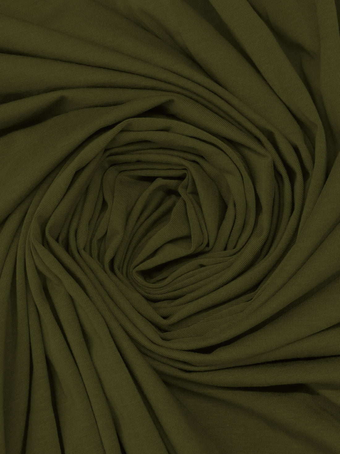 Army Green Rayon/Cotton/Lycra Jersey Knit 68W