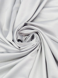 Pale Silver 100% Polyester Charmeuse - NY Designer - 62W