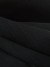 Black 100% Polyester Crinkle Chiffon 58W