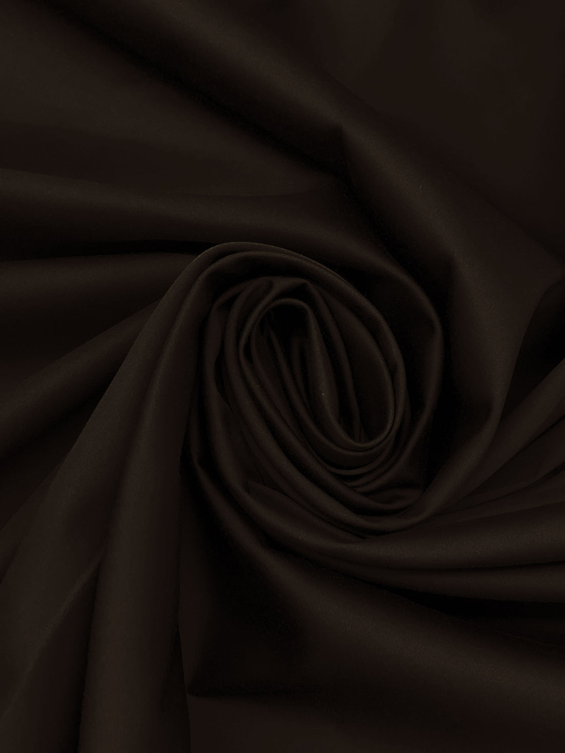 Midnight Dark Chocolate Polyester/Cotton/Lycra Stretch Satin 58W