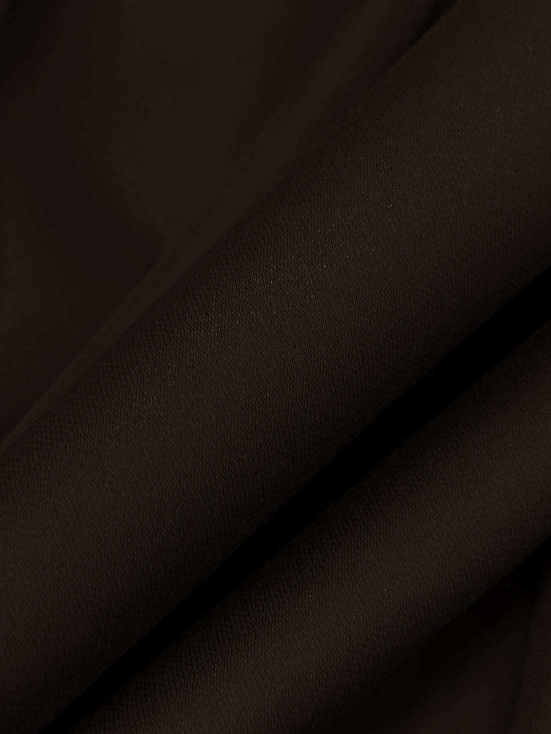 Midnight Dark Chocolate Polyester/Cotton/Lycra Stretch Satin 58W