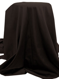 Midnight Dark Chocolate Polyester/Cotton/Lycra Stretch Satin 58W