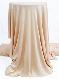 Pale Peach 100% Rayon Fine Rib Tissue Knit 33W