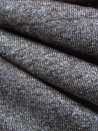 Dark Chocolate/White Polyester/Lycra Heathered Jersey Knit 60W