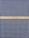 White/Midnight Navy/Dim Gray Cotton/Rayon Geometric Latticework Print Lawn - NY Designer - 56W