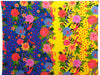 Yellow/Egyptian Blue/Cinnabar/Multi 100% Rayon Abstract Tropical Print Challis - NY Designer - 50W