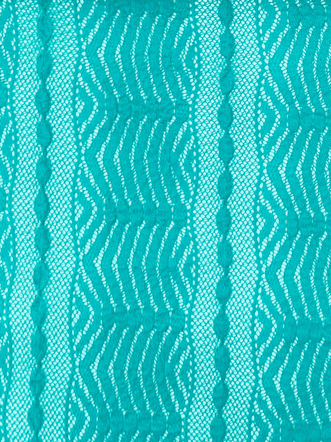 Robin Egg Blue 100% Polyester Vertical Stylized Stripe Design Lace 52W