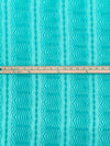 Robin Egg Blue 100% Polyester Vertical Stylized Stripe Design Lace 52W