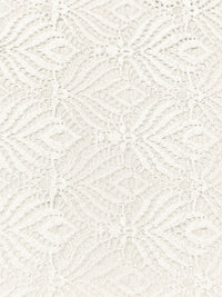 Alabaster 100% Polyester Floral Corded Lace 55W