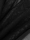 Black Nylon/Lycra Mesh Knit 57W