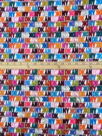 White/Orange/French Rose/Multi 100% Cotton DK NY Print Lawn - NY Designer - 54W