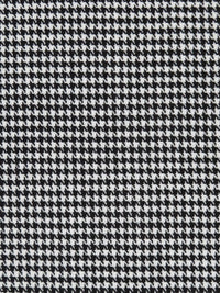 Black/White Cotton/Polyester Mini Houndstooth Weave Suiting 60W