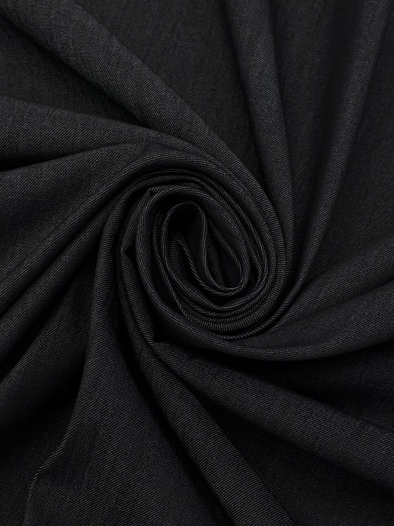 Muted Rugged Navy Cotton/Polyester/Lycra Stretch Denim 62W