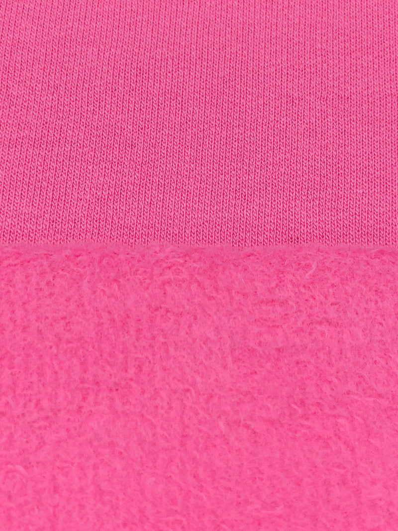 French Pink Cotton/Polyester Sweatshirt Fleece 69W