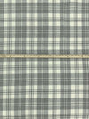 Alabaster/Dim Gray 100% Cotton Plaid Weave Yarn-Dyed Double Faced Flannel - NY Designer - 58W
