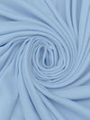 Pale Cerulean Blue Cotton/Polyester Interlock Knit 60W