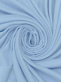 Pale Cerulean Blue Cotton/Polyester Interlock Knit 60W