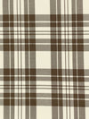 Walnut/Ivory Cotton/Polyester Yarn-Dyed Plaid Twill 58W