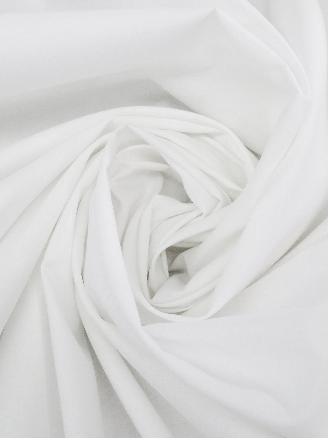 Pure White 100% Cotton Lawn - NY Designer - 56W