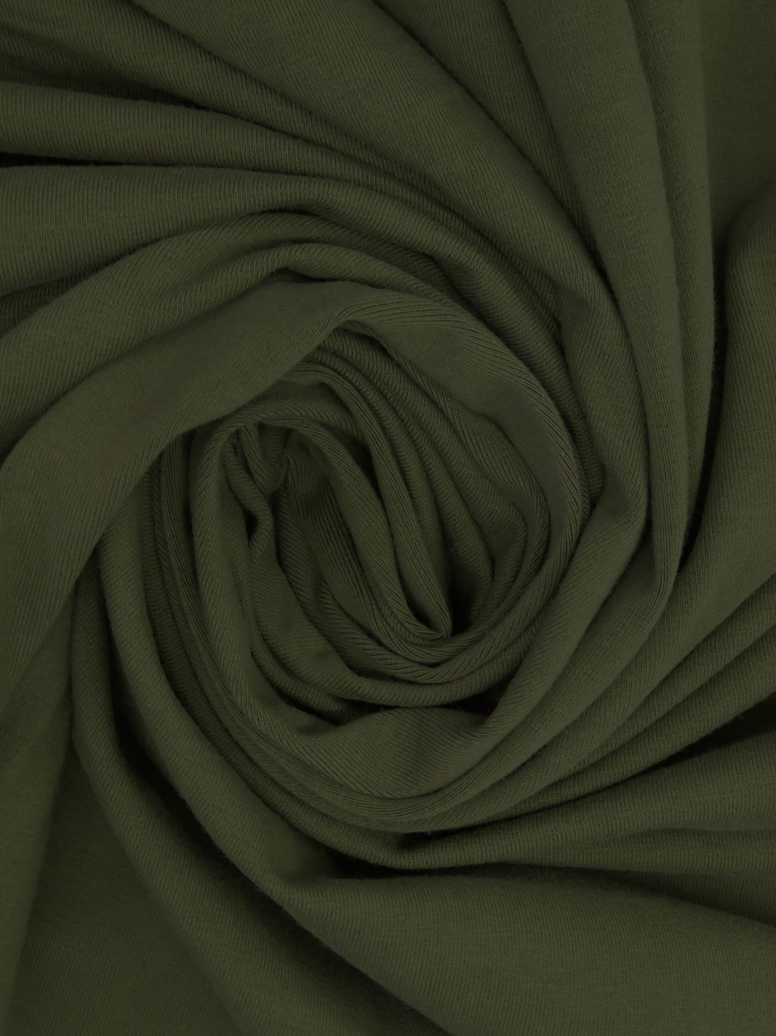 Dark Muted Olive Cotton/Lycra Jersey Knit - NY Designer - 56W
