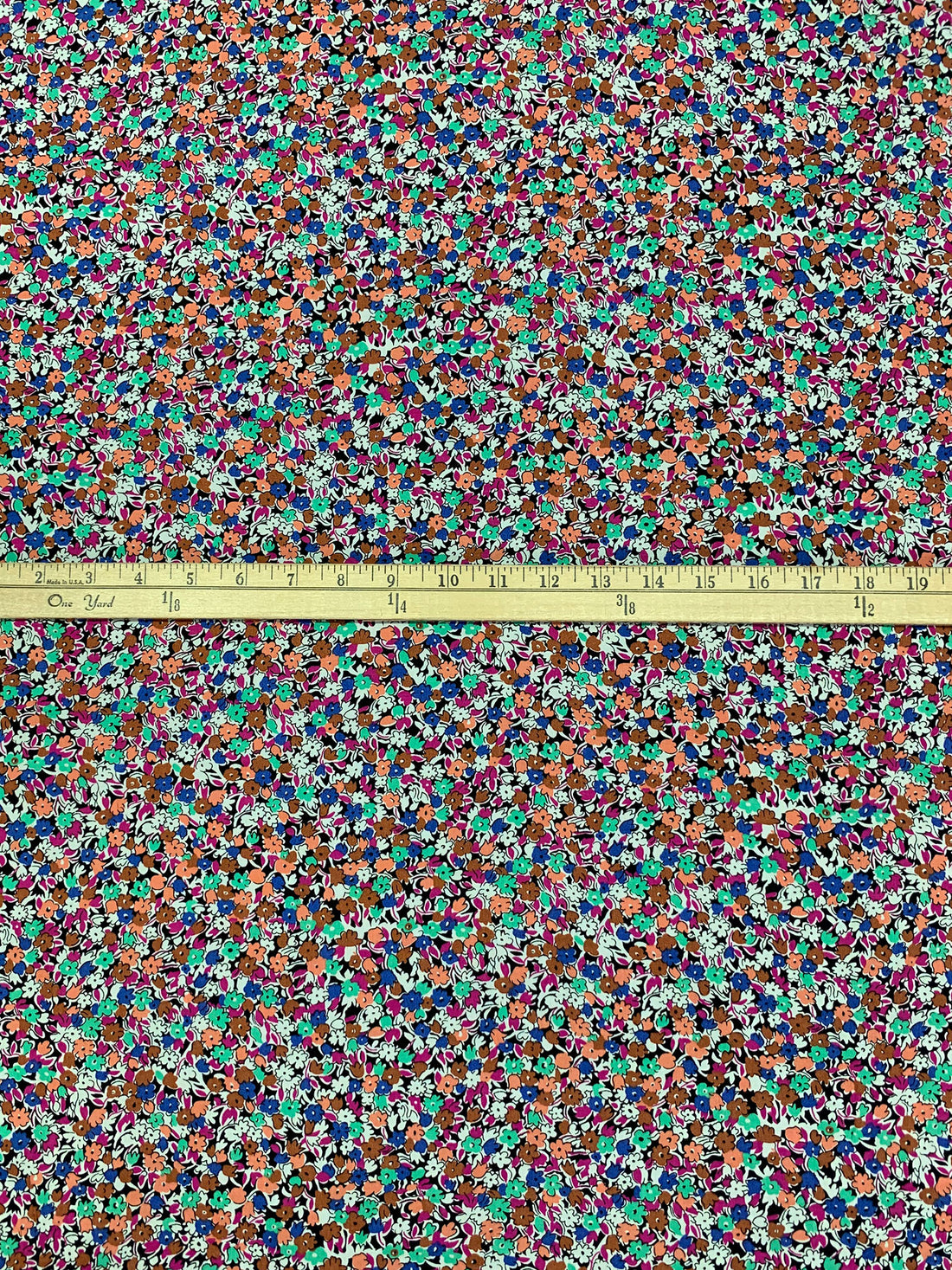 Sepia Wash/Jazzberry Jam/Multi 100% Rayon Ditsy Floral Print Challis 56W