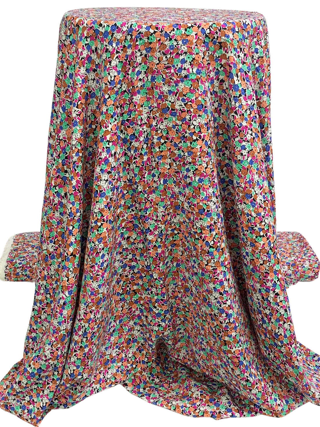 Sepia Wash/Jazzberry Jam/Multi 100% Rayon Ditsy Floral Print Challis 56W
