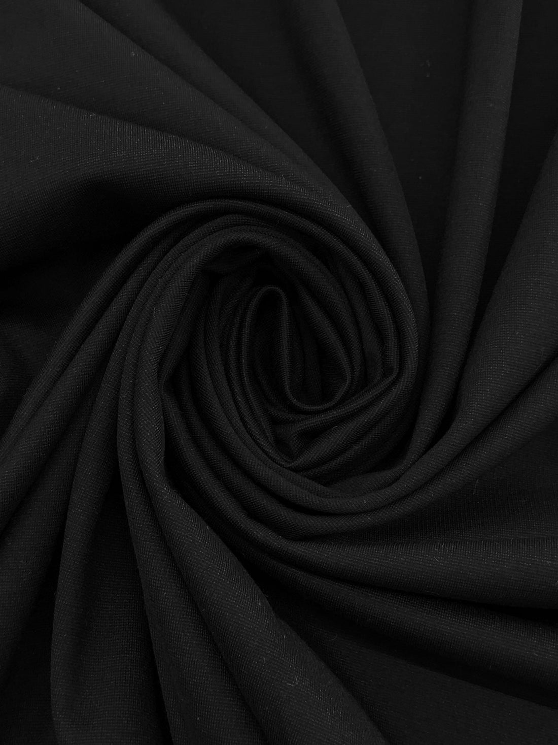 Crow Black Rayon/Nylon/Lycra Ponte Knit - NY Designer - 56W