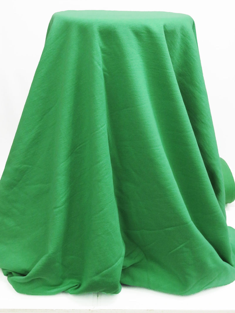 Kelly Green Cotton/Polyester Sweatshirt Fleece 55W