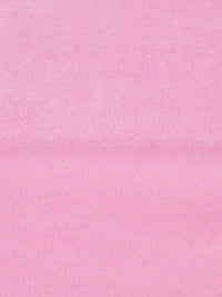 Bubblegum Pink Cotton/Polyester Velour Terry Knit 59W