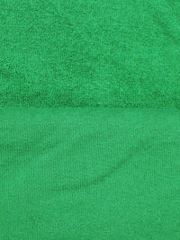 Kelly Green Cotton/Polyester Velour Terry Knit 60W