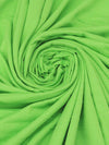 Spring Onion Green Cotton/Polyester Interlock Knit 70W