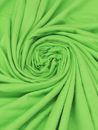 Spring Onion Green Cotton/Polyester Interlock Knit 70W